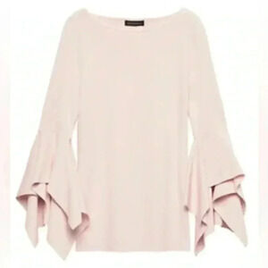 Banana Republic Handkerchief Sleeve Sweater Knit Top Blush Pink  Size XS
